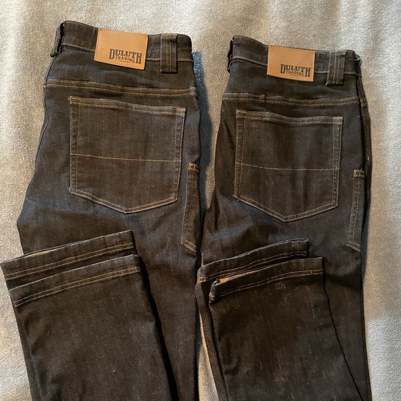 2 pair of Duluth Trading Company - Double Flex Ballroom Jeans. Size 34x34 - Picture 1 of 5